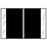COL'R'TAB - Blank Label Chart Tab Black Paper 1-1/2 X 1-1/2 Inch - 11109
