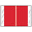 Tabbies COL'R'TAB Color Coded Label Chart Tab Without Legend Red 8-1/2 X 11 Inch - 11102