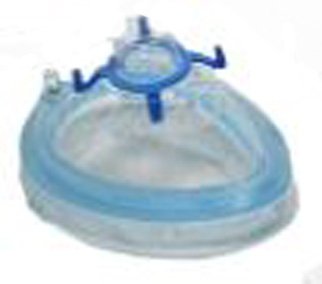Cardinal Health - Anesthesia Mask Tail Valve Style Adult Size 5 Hook Ring - AMMASK5