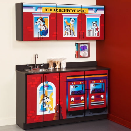 Clinton Industries Firehouse Cabinet Wall Mount / Floor Standing Laminate 3 Drawer (Base) - 6130-BW