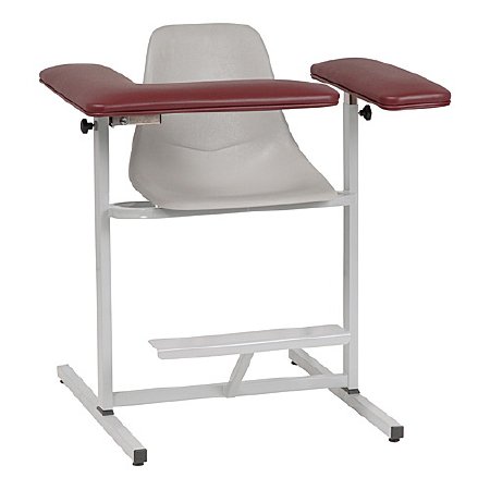 Custom Comfort - Blood Drawing Chair Extra Wide Padded L Shaped Arm Dove - 1202-LXT/DOVE