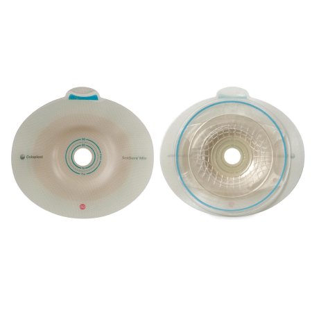 SenSura Mio Convex - Ostomy Barrier Trim to Fit, Extended Wear Elastic Adhesive 50 mm Flange Red Code System 15 to 40 mm Opening - 16483