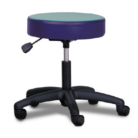 Value Series - Exam Stool Backless Pneumatic Height Adjustment 5 Casters Royal Blue - 2135-RB