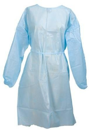 Precept Medical Products Patient Exam Gown One Size Fits Most Adult Blue - 456