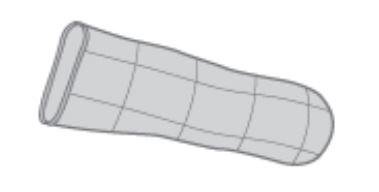 Ferris Manufacturing PolyMem Silver Foam Dressing with Silver 3 to 3-2/5 Inch Finger / Toe Sterile - 1404