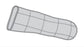 Ferris Manufacturing PolyMem Silver Foam Dressing with Silver 3-2/5 to 3-4/5 Inch Finger / Toe Sterile - 1405