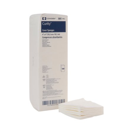 Curity - Nonwoven Sponge Nonwoven Cellulose 4-Ply 4 X 4 Inch Square NonSterile - 1792