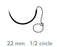 Surgical Specialties Quill Variable Loop Device Suture with Needle Absorbable Uncoated Violet Suture Barbed Monofilament PDO (Polydioxanone) Size 0 20 cm Suture 1-Needle 22 mm Length 1/2 Circle Taper Point Needle - VLP-1008