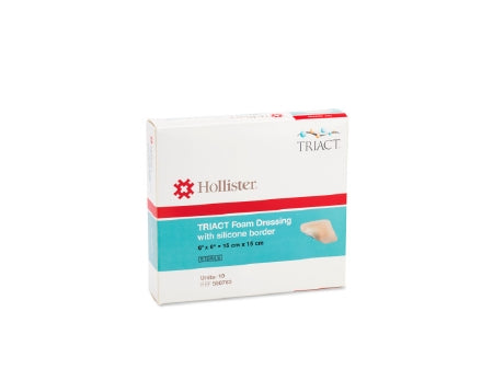 SteadMed TRIACT Silicone Foam Dressing 6 X 6 Inch Square Silicone Adhesive with Border Sterile - 550763