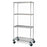 Intermetro Industries Super Erecta Wire Shelving Cart Chrome 21 X 36 X 69 Inch 4 Shelves - N436EC