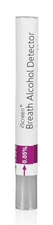 Alere Toxicology iScreen .05 Rapid Test Breath Alcohol Test Alcohol Screen Breath Sample CLIA Moderate Complexity 25 Tests - I-BA-05