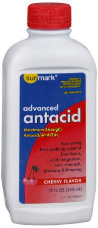 McKesson sunmark Antacid 400 mg - 40 mg Strength Liquid 12 oz. - 49348030239