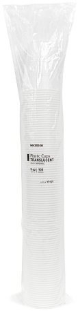 McKesson McKesson Drinking Cup 9 oz. Translucent Polystyrene Disposable - Y9149