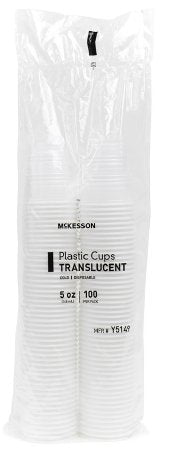 McKesson McKesson Drinking Cup 5 oz. Translucent Polystyrene Disposable - Y5149