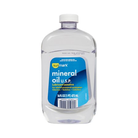 sunmark - Laxative Liquid 16 oz. 99.9% Strength Mineral Oil - 01093974444