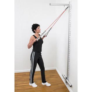 Performance Health - Theraband Wall Station With Grip Handle/Head Strap - 21910