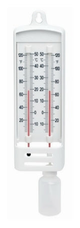 Durac - Mason Hygrometer 20° to 120°F Without External Probe Wall Mount Does Not Require Power - 13-202-007