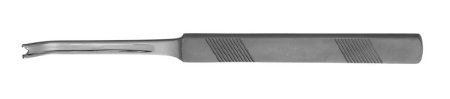 Padgett - Osteotome Giunta 4 mm Width Curved V-Shaped Tip with Double Guards OR Grade Stainless Steel NonSterile 7 Inch Length - PM-1632