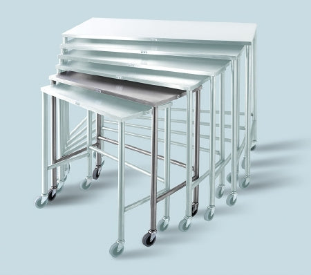 Blickman Nested Instrument Table 16 X 32 X 34 Inch 304 Stainless Steel - 7826SS