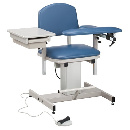 Clinton Industries Power Series Blood Drawing Chair Padded Flip Arm Warm Gray - 6342-3WG