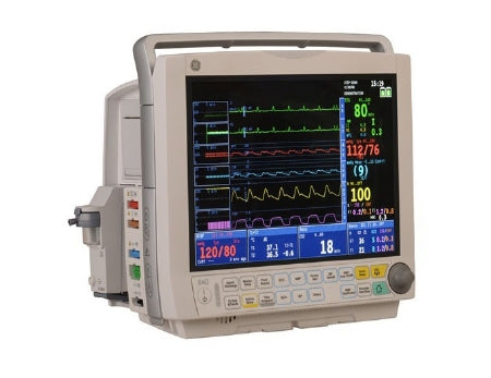 GE Healthcare B40 ECG Monitor 100 to 240 V ±10%, 50 to 60 Hz, 150 VA, Exchangeable Lithium-Ion Battery 12.1 Inch, 800 X 600 Pixels, 6 Waveforms - 2060600-004-421357