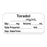 Precision Dynamics Pre-Printed Label Anesthesia Label Taradol____mg/mL/Qty:___mg Volume_____mL/Date Prepared:____Init___/Exp.Date/Time:____ White 3/4 X 1-1/2 Inch - LAN-2-201