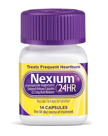 Pfizer Nexium 24 HR Antacid 22.3 mg Strength Capsule 14 per Bottle - 573245028