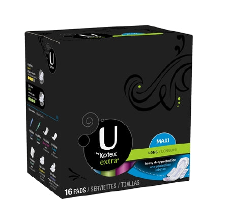 Kimberly Clark U by Kotex CleanWear Feminine Pad Maxi with Wings Heavy Absorbency - 28741