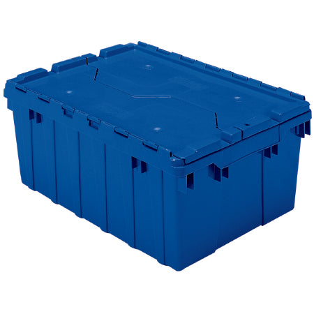 Akro-Mils - Attached Lid Container Blue Industrial Grade Polymers 9 X 15-1/4 X 21-1/2 Inch - 39085BLUE