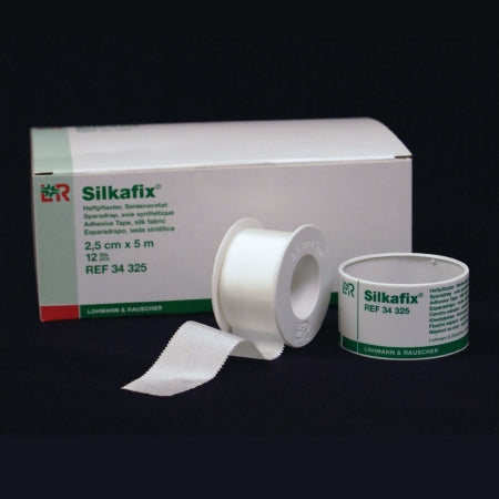 Patterson Medical Supply Silkafix Medical Tape Skin Friendly Acetate 1/2 Inch X 5 Yard White NonSterile - 81520923