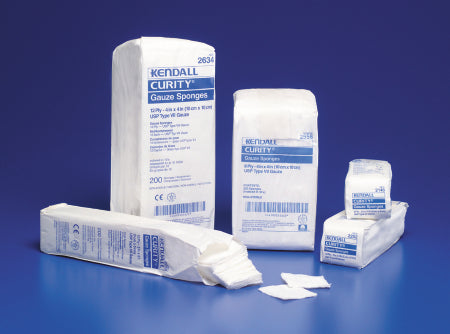 Cardinal Curity USP Type VII Gauze Sponge Cotton 12-Ply 4 X 8 Inch Rectangle NonSterile - 2835-