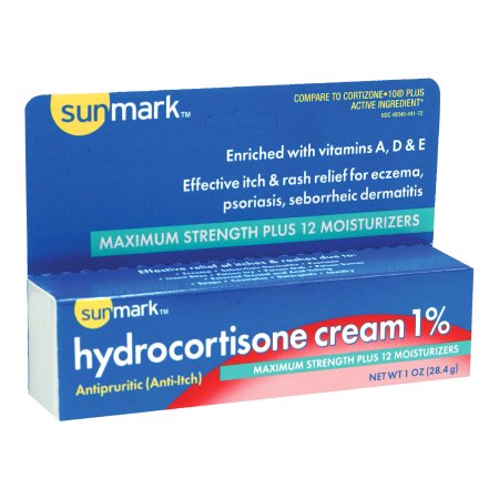 sunmark - Itch Relief 1% Strength Cream 1 oz. Tube - 49348044172
