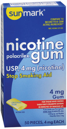 McKesson sunmark Stop Smoking Aid 4 mg Strength Gum - 49348057236