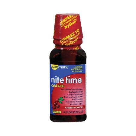 sunmark - Cold and Cough Relief 650 mg - 30 mg - 12.5 mg / 30 mL Strength Liquid 8 oz. - 49348097537