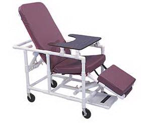 Alimed Geri Chair Recliner Mauve 5 X 1-1/4 Inch Extra-wide Caster 5 X 1-1/4 Inch Extra-wide Caster - 710213/MAUVE/NA