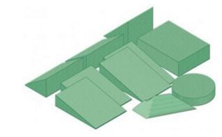AMD Technologies Positioning Kit 14 X 7 X 3 Inch Foam Freestanding - 10016-C