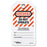 Uline - Warning Tag With Caution Black / Orange / White 3-1/8 X 5-3/4 Inch 3-1/8 X 5-3/4 Inch Polyester 12 per Pack - S-18245