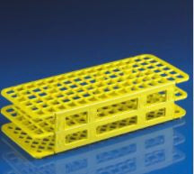 Globe Scientific RACK, PLAS 13MM 90PLACE YLW - 456406