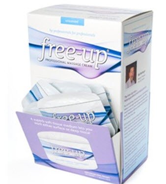 Alimed Free-Up Massage Treatment 7 Gram Dispenser Carton with Indiviudal Packets Unscented Cream - 713081