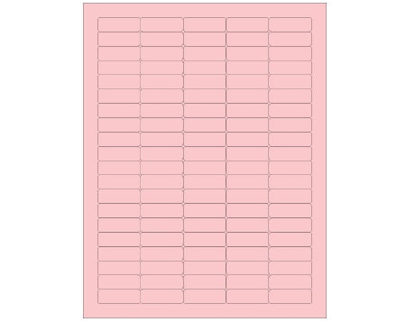 Shamrock Scientific Shamrock Blank Label Printer Label Pink 1/2 X 1-1/2 Inch - LASER-104-7