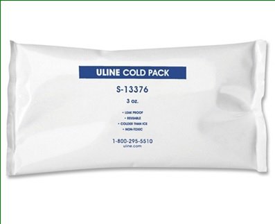 Uline Cold Pack General Purpose 3 oz. 5 X 2-3/4 X 3/4 Inch Refrigerant Gel Reusable - S-13376