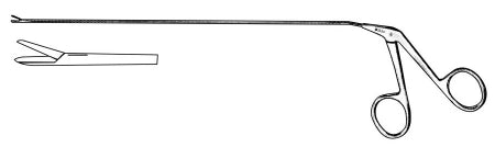 Sklar - Grasping Forceps 9-3/4 Inch Length OR Grade Stainless Steel NonSterile NonLocking Finger Ring Handle Straight Blunt Micro Fenestrated Alligator Jaws - 98-2172