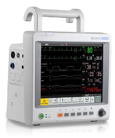Edan iM70 - Patient Monitor Vital Signs Monitoring Type ECG, NIBP, SpO2 AC Power / Battery Operated - AM-IM70