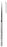 Sklar - Needle Rosen 6 Inch Length Point Tip, Angled Curvature, Sharp, Stainless Steel OR Grade - 65-3220