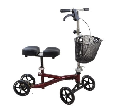 Roscoe Medical Knee Scooter Roscoe 4 Wheel Burgundy Red - ROS-KSBG