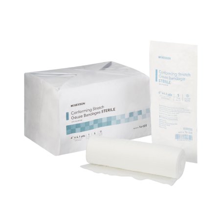McKesson - Conforming Bandage Polyester 6 Inch X 4-1/10 Yard Roll Shape Sterile - 16-020