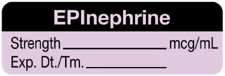UAL - Drug Label Anesthesia Label Ephedrine Strength_mg/mL Exp Dt Tm Black / Lavender 1/2 X 1-1/2 Inch - ULAL654