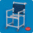 Original - Shower Chair Fixed Arm PVC Frame Mesh Back - SC9100