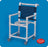 IPU Original Shower Chair Fixed Arm PVC Frame Mesh Back - SC9200