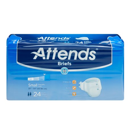 Attends - Unisex Adult Incontinence Brief Small Disposable Heavy Absorbency - BRBX15